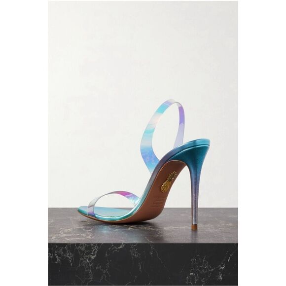 Aquazzura Iridescent Blue Heels - Picture 3 of 14